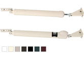 Greenstar Touch 'n Hold almond door closer front view enables convenient hands-free hold-open.