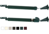 Greenstar Touch 'n Hold dual door closer front view shows sturdy hardware for heavy doors.