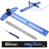 GRENPRO scribe and line ruler for precise woodworking layouts.