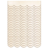 GRETJOB 24 pack unfinished scalloped wood trim texture closeup for smooth painting prep