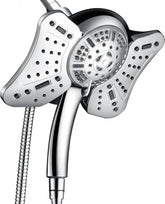 GRICH 2.5GPM shower head rainfall panel offers wide coverage for a spa like rinse