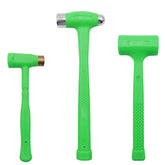 GRIP 3pc Deadblow Hammer Set with 12 oz brass hammer for non-sparking work