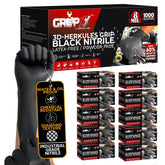 GRIPXX Herkules Grip front view, heavy-duty nitrile gloves for tough jobs.