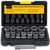 GRLCOOD bolt extractor kit in a sturdy case enables organized, quick bolt removal.
