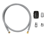 Grohe 48293000 flexible shower hose with weight ready for quick assembly.