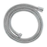 GROHE Relexaflex Metal hose close-up shows durable finish and shine