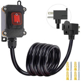 GRZWAYS extension cord with piggyback switch for simple on/off control