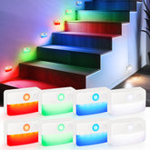 Guankai motion sensor stair light RGB color options illuminate hallways