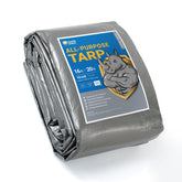 GUARD SHIELD heavy-duty tarp 16x20 cover protects against wind and rain.