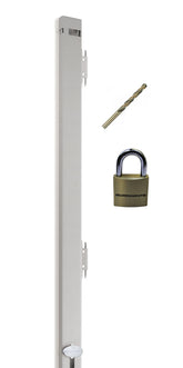 Guardianite 46-inch beige file locking bar secured to a cabinet for safe documents.