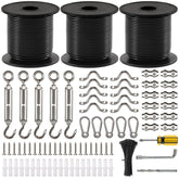 GUATTINE string light hanging kit with 300 ft cable for durable outdoor installations.