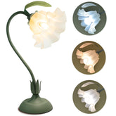 GUIGUZHJ Flower Table Lamp base showcases sturdy metal base for stable lighting.