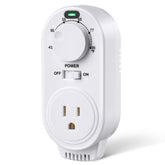 Gulfmew adjustable thermostat dial for easy temperature control.