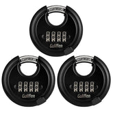 Guliffen outdoor combo lock pack shot highlights weatherproof design for outdoor use.