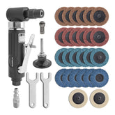 Gunpla 1/4-inch angle grinder with 90-degree head for tight spaces and precision.
