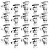 GUOFIS 20-pack angle-stop valve box packaging for easy budgeting.