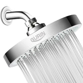 GURIN high-pressure rain shower head delivers spa-like rainfall for revived skin.