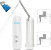 GUSTYLE 2nd Gen portable travel bidet in waterproof housing enables on-the-go hygiene.