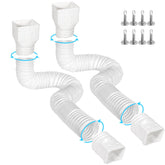 Gutterlix downspout extension extended 21–67 inches for versatile drainage
