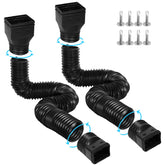 Gutterlix downspout extension extends from 21 to 67 inches for flexible drainage