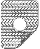 GUUKIN sink grid with centered drain for improved water flow and sink protection
