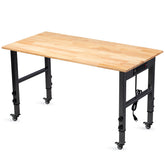 GVGBUK 48-inch adjustable workbench top supports ergonomic sit or stand use.