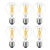 GvvooHome dimmable E26 LED bulb front view with warm 2700K glow.