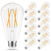 GvvooHome Edison bulb with clear glass filament for pendants.