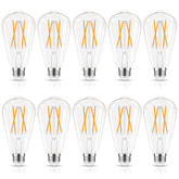 GvvooHome LED Edison bulbs dimmable 60W equivalent for cozy living spaces.
