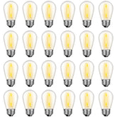 GvvooHome S14 dimmable waterproof bulbs for outdoor string lights.