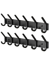 GWAAZXGZ coat rack front view in matte black for entryway organization