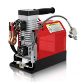 GX Pump GX-E-CS2 portable PCP air compressor front view showing compact mobility for on-the-go use
