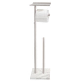 GZILA toilet paper holder stand with marble base for stable bathroom organization