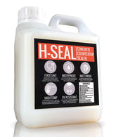 H-Seal pours onto a concrete countertop to create a smooth matte finish and protection
