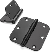 Haidms matte black door hinges for interior doors with durable finish.
