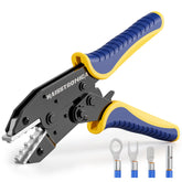 haisstronica HS-7327 crimping tool close-up for non-insulated terminals delivering clean crimps