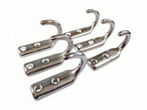 HAIWEN heavy-duty wall hook close-up in polished stainless steel for garage organization