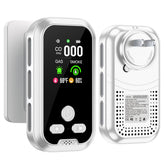 HAKINAKU 5in1 detector front view for rapid safety monitoring at a glance.