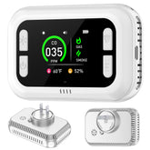 HAKINAKU plug-in 6in1 detector front view with real-time safety indicators
