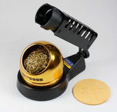 Hakko FH-300 stand with new design base for stable bench placement.