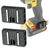 Halberd bit holder with six bits on tool for quick access.