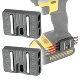 Halberd premium magnetic bit holder on belt clip for quick access to bits