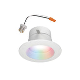 HALO 4-inch smart WiFi recessed light demonstrating customizable color options for ambiance