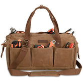 Hamks heavy-duty 18-inch tool bag, rugged construction for on-site durability.