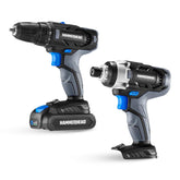Hammerhead 20V drill driver side view shows fast bit changes