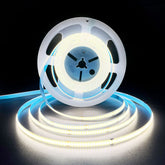 HAMRVL COB LED strip lights illuminate room ambience with clean 6000K white light.