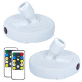 HAMVIDNE wireless LED spotlight on wall art with warm glow for enhanced display