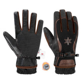 Handlandy waterproof insulated gloves with a palm grip for secure handling in cold conditions