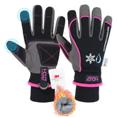 HANDLANDY waterproof insulated work gloves, dry warmth for snow tasks