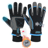 Handlandy waterproof winter gloves keep hands dry and warm during snowy tasks.